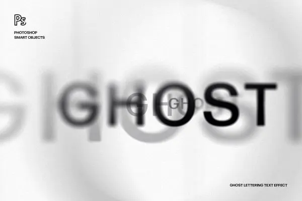 11. Ghost Lettering Text Effect
