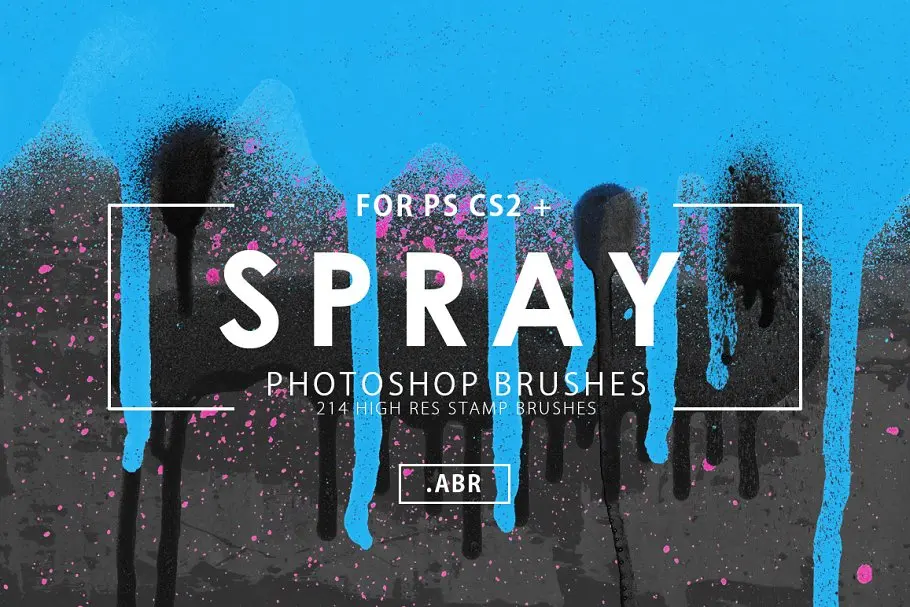 214 Spray Photoshop Brushes