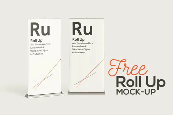 Free Stunning Roll Up Banners Mock Up