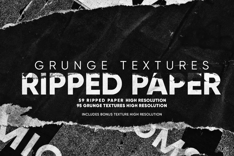 Grunge Textures Ripped Paper