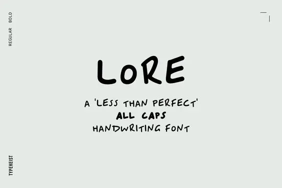 Lore Font