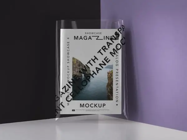 Magazine with a Transparent Cover Mockup 600x450 1