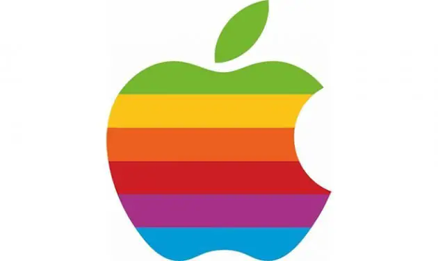 apple logo multicolor