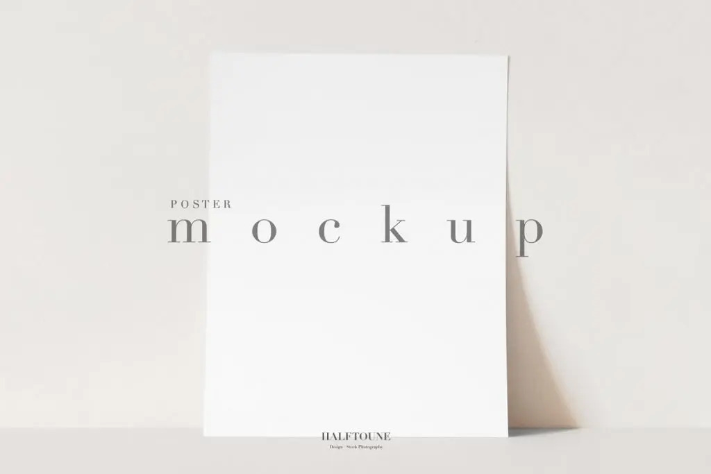 clean customizable poster mockup