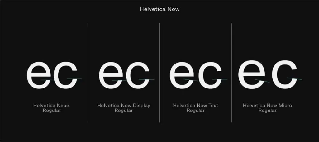 helvetica now tipografia