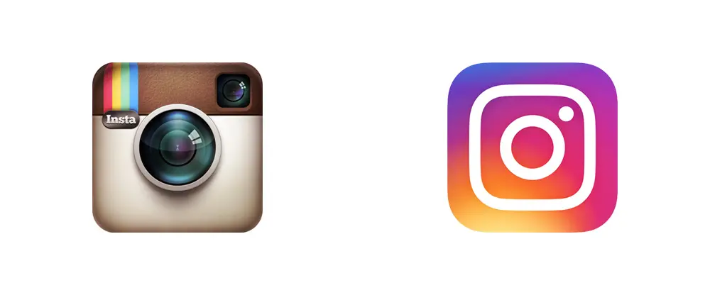 icona logo instagram prima e dopo