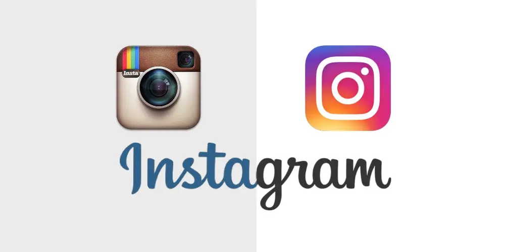 instagram logo prima e dopo