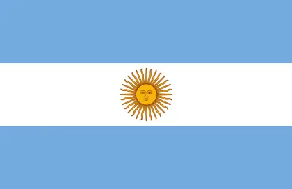 bandiera argentina colorata
