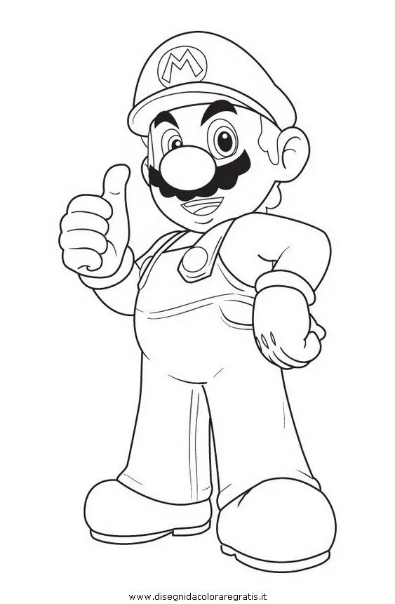 Disegni da colorare di Super Mario 1
