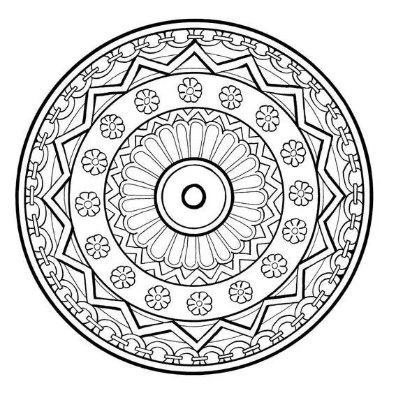 Disegno di Mandala da Colorare