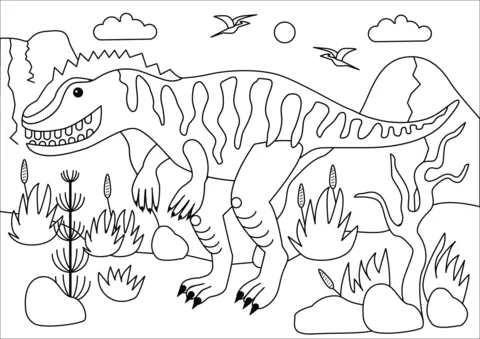 dinosauro da colorare