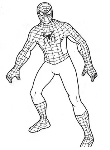 spiderman in bianco e nero