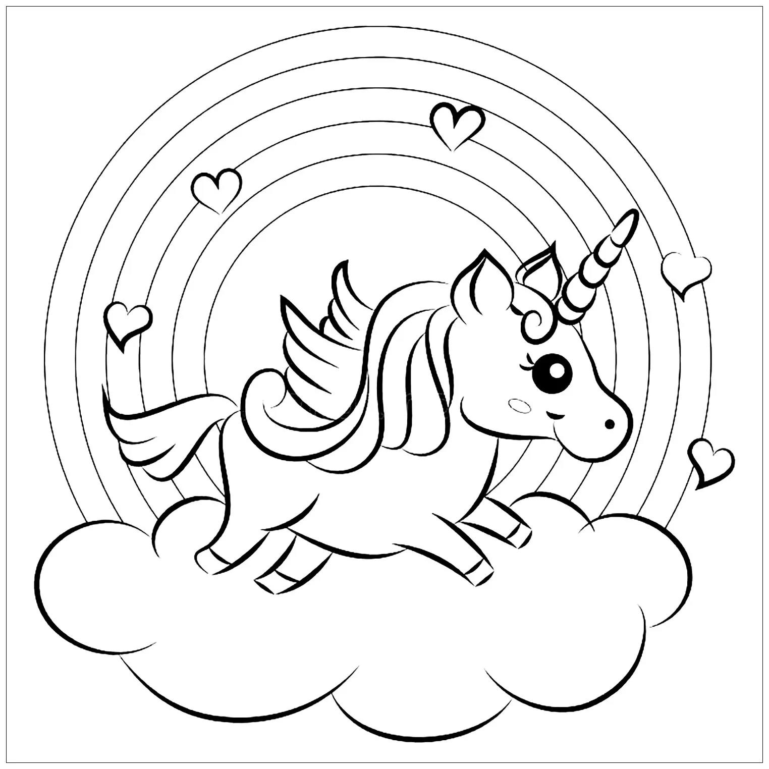 unicorni-da-colorare-e-stampare-gratis-pdf
