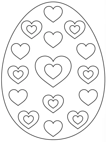 uovo di pasqua da disegnare