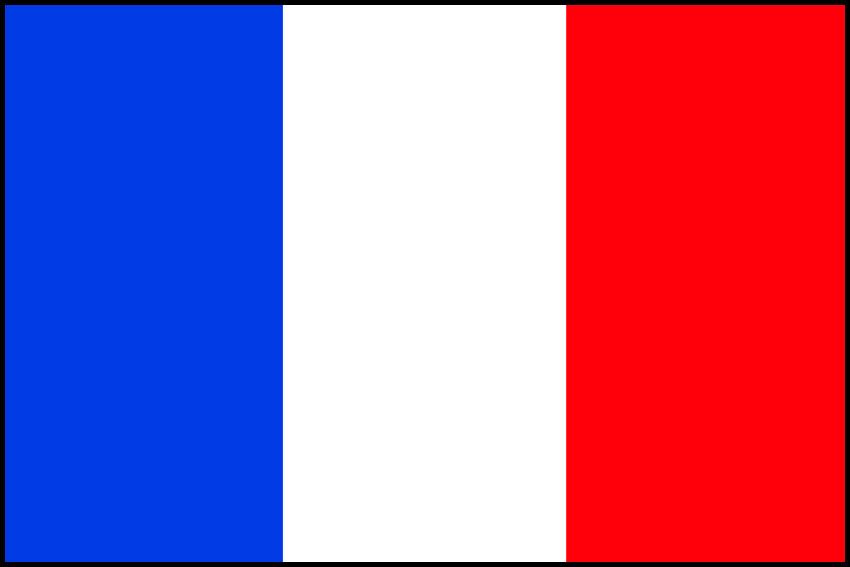 bandiera francese bianca blu rossa
