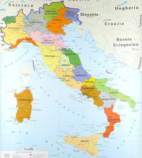 cartina italia