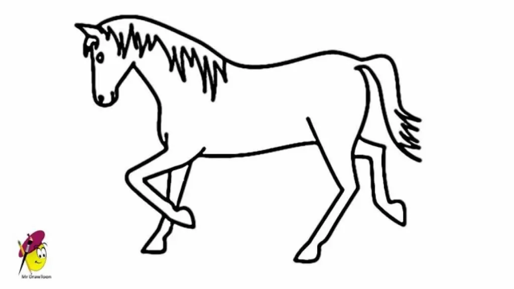 disegno facile cavallo